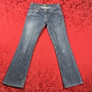7 For All Mankind‎ Jeans Womens 28 30x31” Blue Bootcut Low Rise VTG Y2K USA